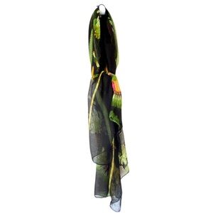 G Large 36” x 73” Tropical Native American Gauze Scarf